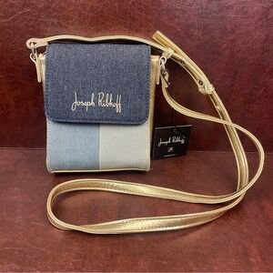 Joseph‎ Ribkoff Denim & Metallic Crossbody Purse